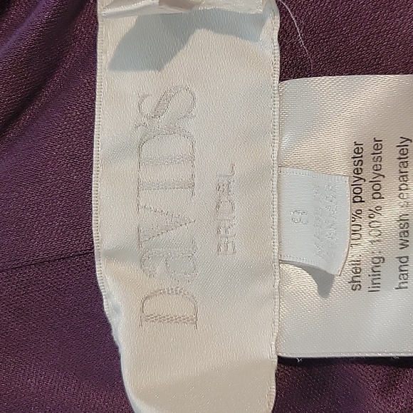 David's Bridal bridemaid dress in plum, size 8 - Picture 2 of 5